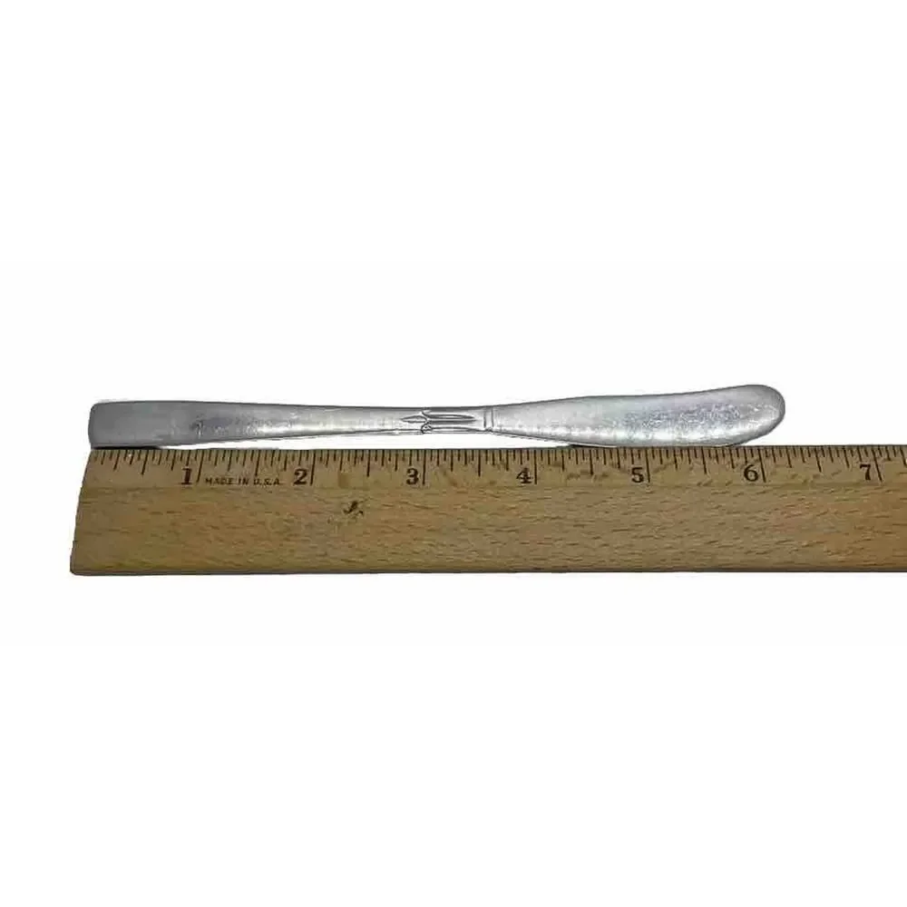 Midcentury Modern Silver Plate Butter 6 3/8” Spreader Art Deco Style Post-1940's